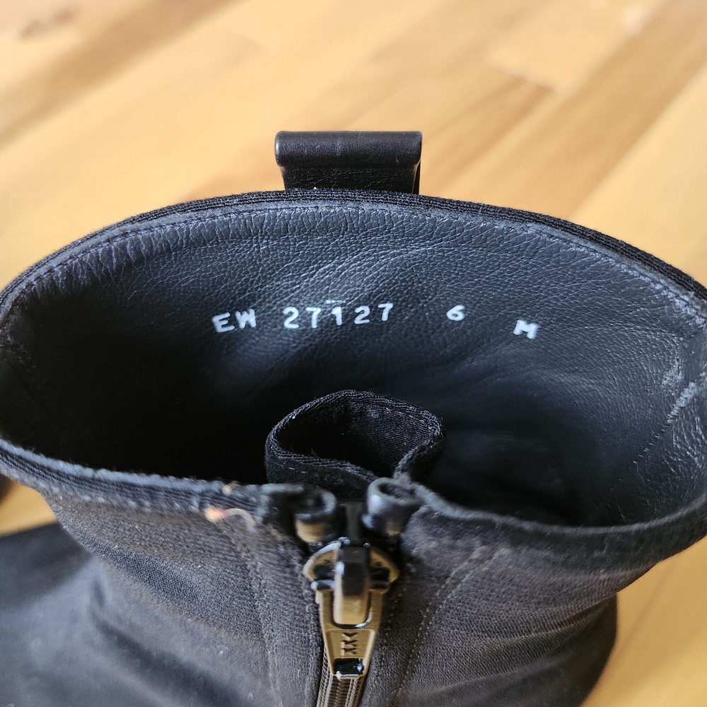 Stuart Weitzman Black Zipper Ankle Booties